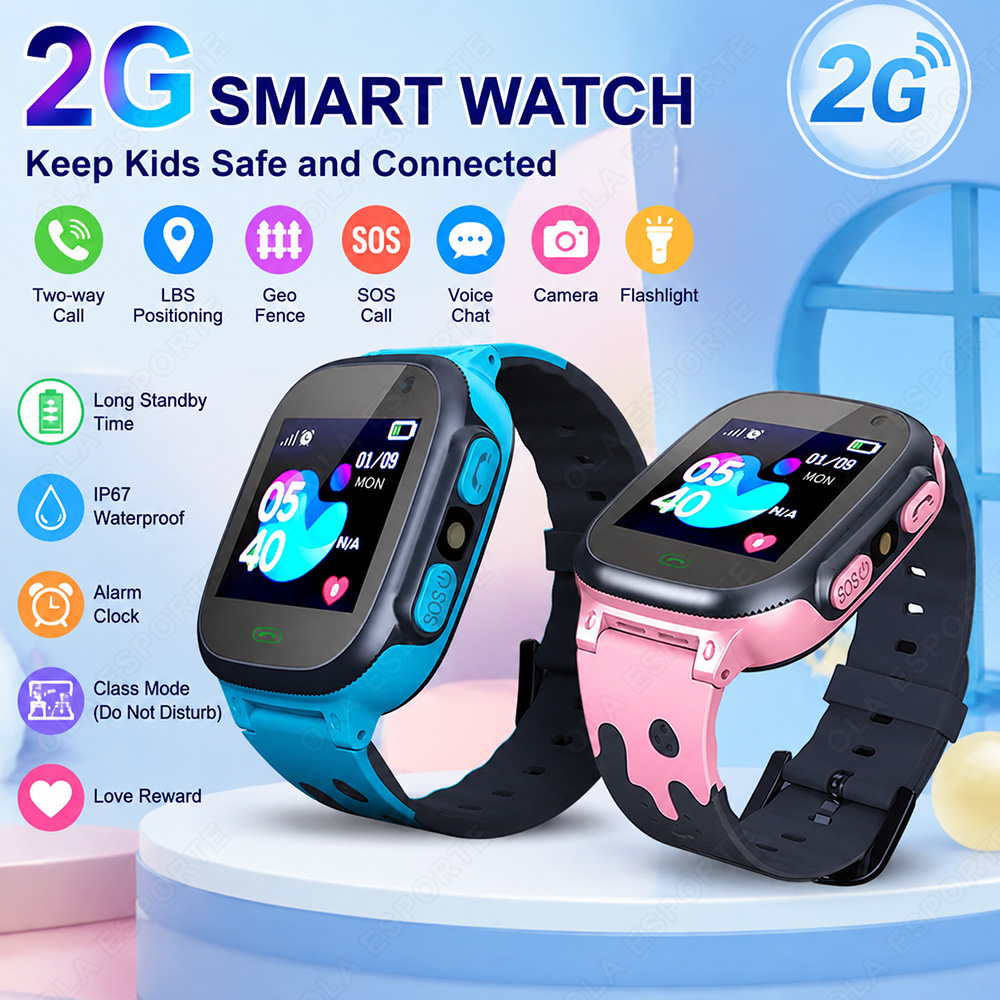 Smartwatch Watches For Kid Boy With Gps - Neue Kinder-Smartwatch mit HD-Touchscreen, Anruf-Funktion, Spielen,