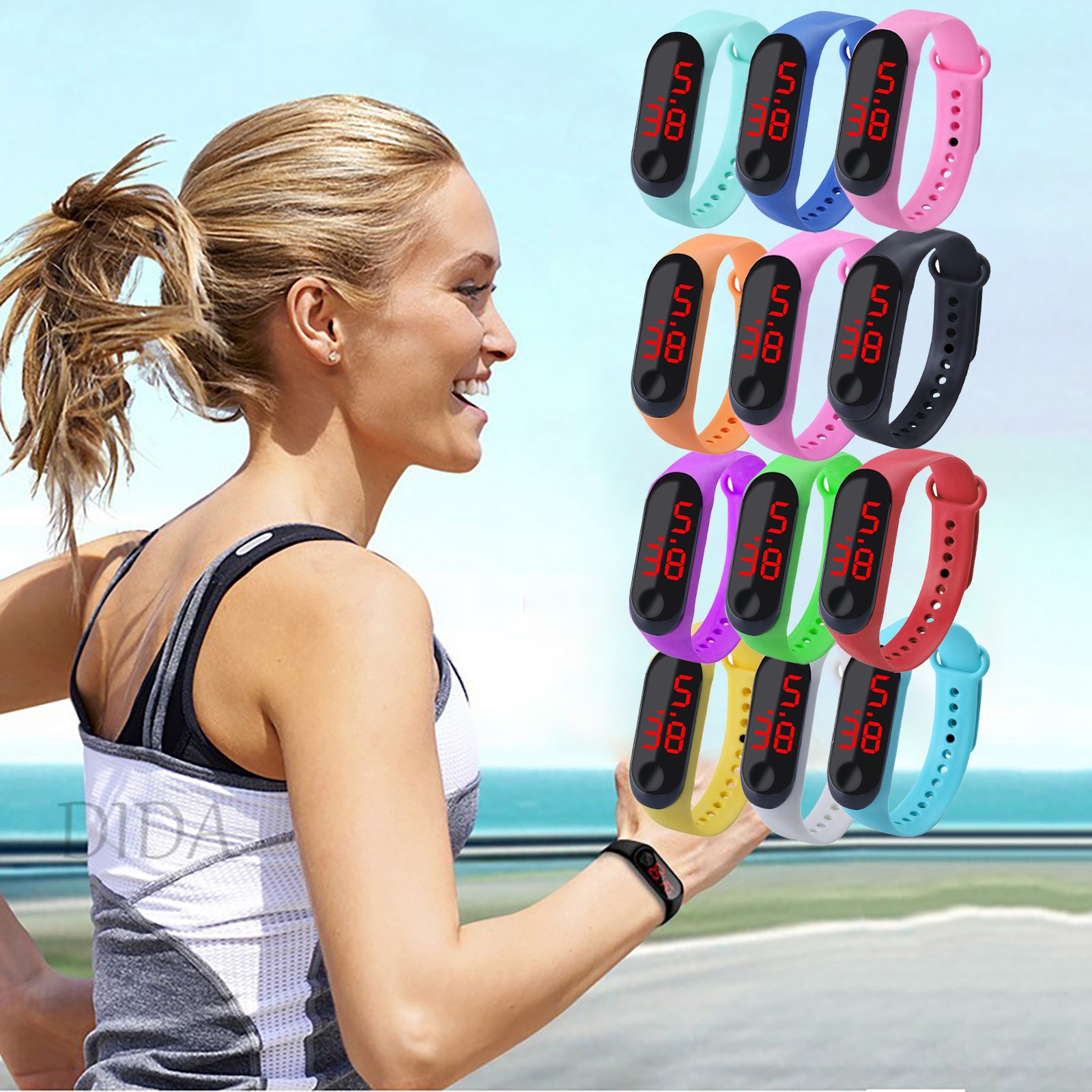 Smartwatch Watches Kids - Sport-Outdoor-Armband, elektronische Uhr, Sportuhr, lässige Armbanduhr,