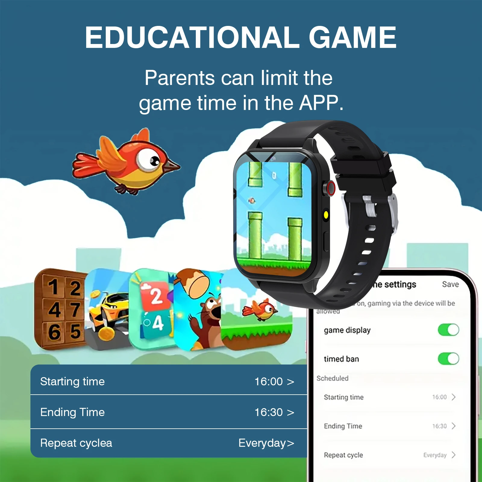 Kinder-Smartwatch, 18-Spiele,  – Smartwatch Watches For Kid Boy Bewertung und Preis